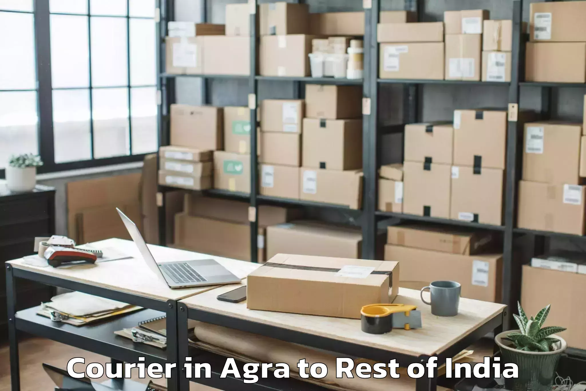 Top Agra to Hiranagar Courier Available